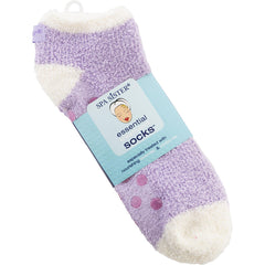 Spa Accessories - Spa Sister Essential Moist Socks With Jojoba & Lavender Oils (Purple)