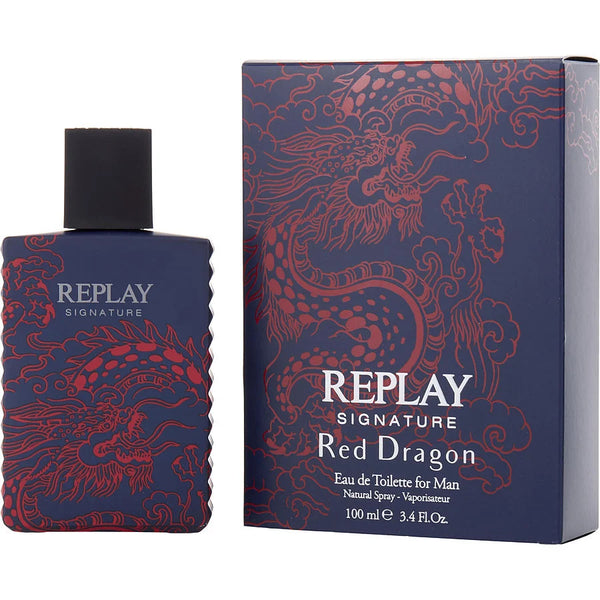 Replay Signature Red Dragon   Edt Spray