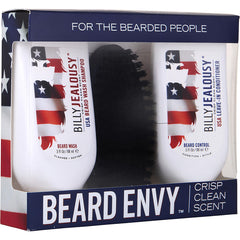 Billy Jealousy  - Usa Beard Envy Kit Crisp Clean Scent (1) Usa Beard Wash 3 Oz, (1) Usa Beard Control