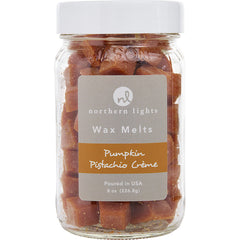 Pumpkin Pistachio Creme Scented Simmering Fragrance Chips   8 Oz Jar Containing