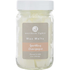 Sparkling Champagne Scented Simmering Fragrance Chips   8 Oz Jar Containing