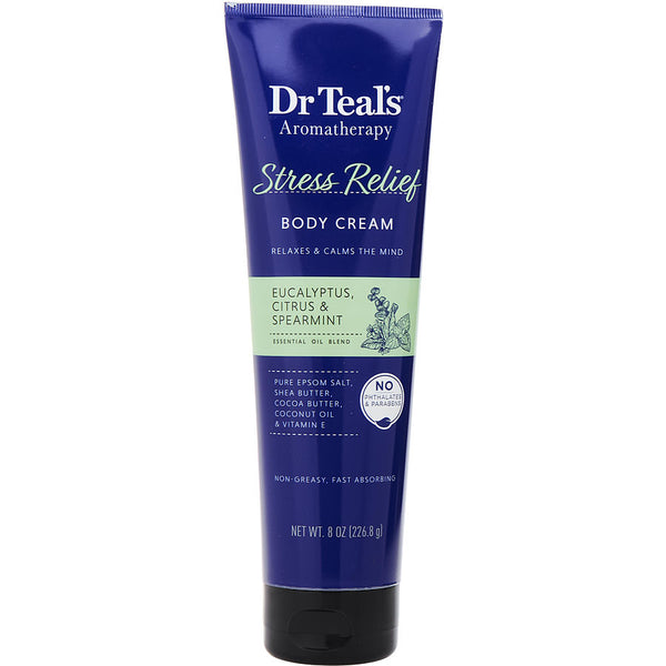 Dr. Teal's Aromatherapy Stress Relief Body Cream with Eucalyptus, Citrus & Spearmint