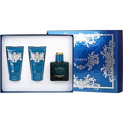 VERSACE EROS by Gianni Versace   EDT SPRAY 1.7 OZ & AFTERSHAVE BALM 1.7 OZ & SHOWER GEL 1.7 OZ