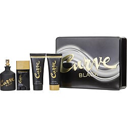 CURVE BLACK by Liz Claiborne   COLOGNE SPRAY 4.2 OZ & AFTER SHAVE BALM 3.4 OZ & SHOWER GEL 3.4 OZ & DEODORANT STICK 1.7 OZ