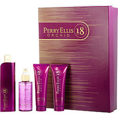 PERRY ELLIS 18 ORCHID by Perry Ellis   EAU DE PARFUM SPRAY 3.4 OZ & BODY MIST 4 OZ & BODY LOTION 3 OZ & SHOWER GEL 3 OZ