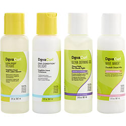 DEVA by Deva Concepts   3OZ WAVY KIT (LOW POO DELIGHT 3OZ, ONE CONDITION DELIGHT 3OZ, WAVE MAKER 3OZ, ULTRA DEFINING GEL