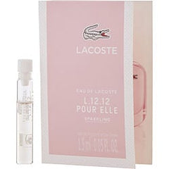 LACOSTE EAU DE LACOSTE L.12.12 POUR ELLE SPARKLING by Lacoste   EDT VIAL ON CARD