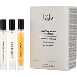 BDK PARFUMS by BDK Parfums   3 PIECE MINI VARIETY WITH TUBERUSE & OUD ABRAMAD & CREME DE CUIR AND ALL ARE EAU DE PARFUM 10ML/0.33OZ